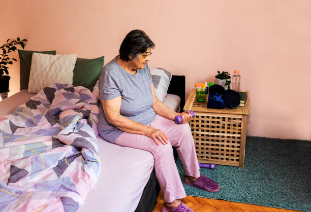 istock Rehabilitation and home exercise 1282524525