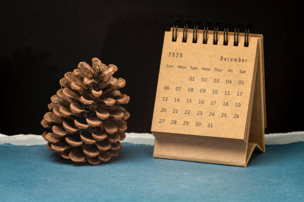 istock December 2020 - spiral desktop calendar 1282525130