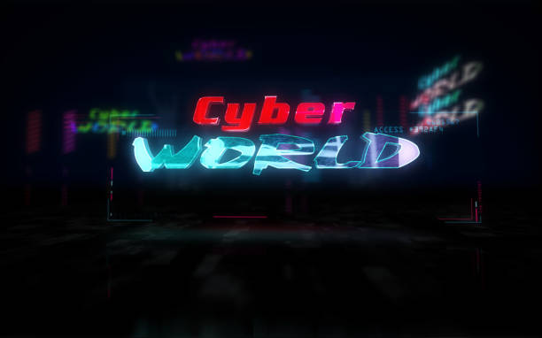 istock Cyberpunk style with Cyber world theme 1282526121