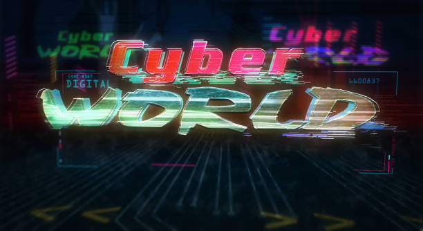 istock Cyberpunk style with Cyber world theme 1282526155
