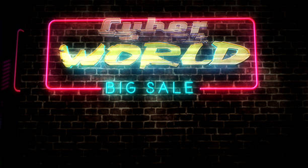 istock Cyberpunk style with Cyber world theme 1282526183