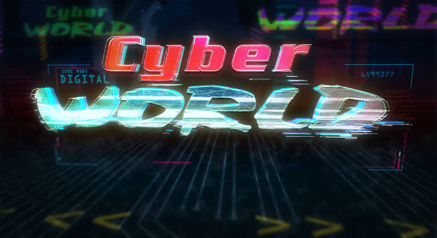 istock Cyberpunk style with Cyber world theme 1282526346
