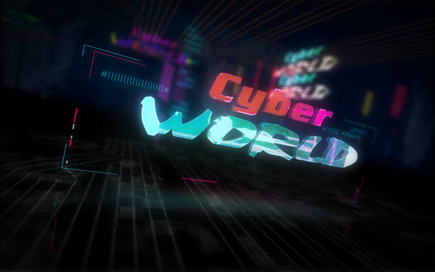 istock Cyberpunk style with Cyber world theme 1282526425