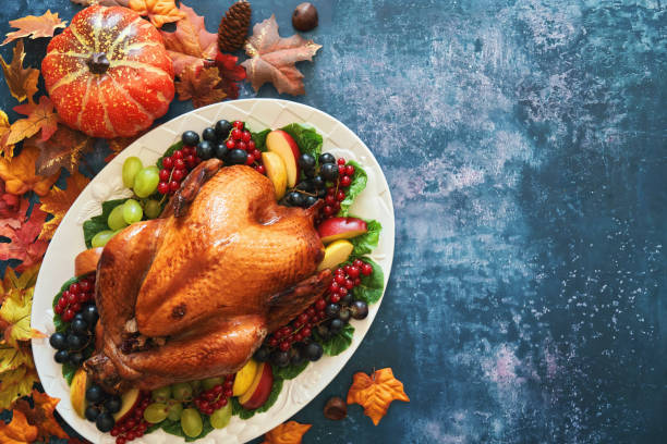 istock Traditional Holiday Stuffed Turkey Dinner 1282527393
