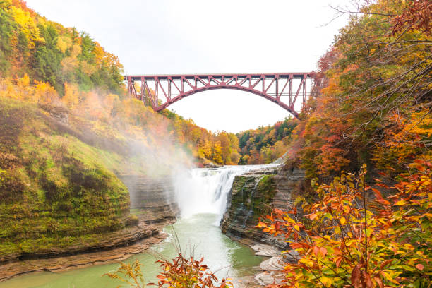 レッチワース州立公園 - letchworth state park ストックフォトと画像