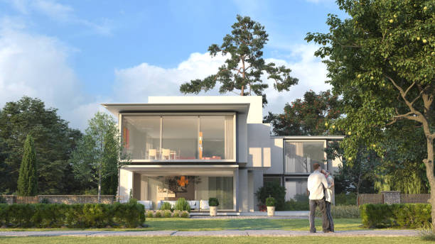 istock Luxury modern family house 1282533124
