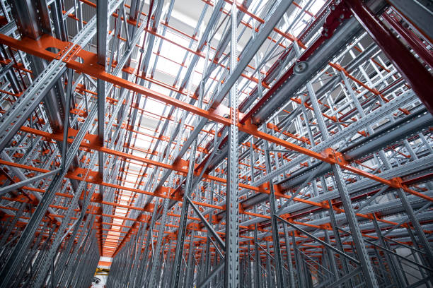 istock Warehouse construction in a factory 1282534502