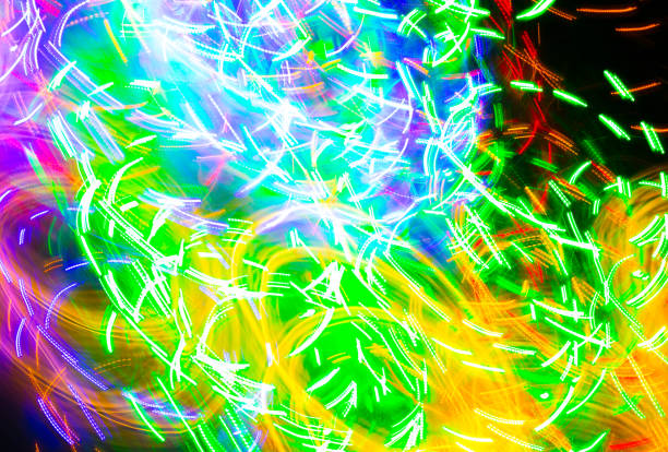 istock Freeze light photo. Abstract futuristic, neon pattern background in wave shape. 1282539630