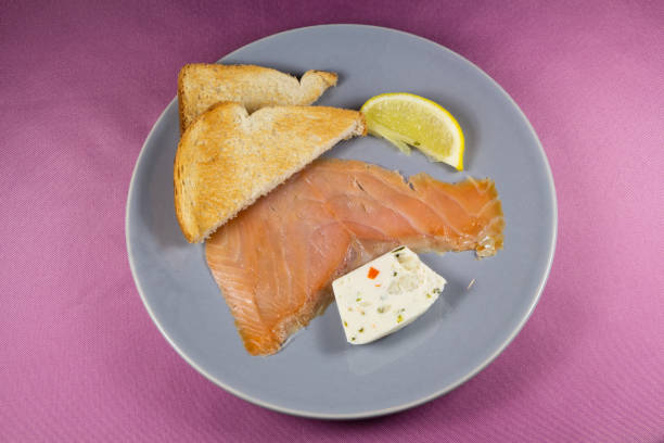 istock Plate of smoked salmon 1282544165