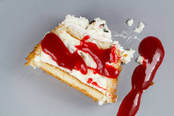 istock Slice of yule log 1282544318
