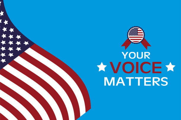istock usa elections day poster with flag and medal 1282544324