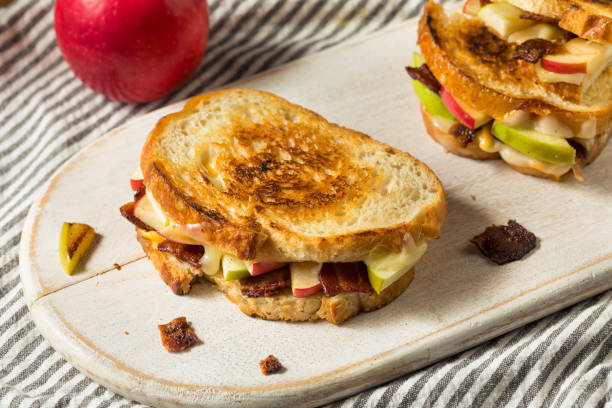 istock Homemade Bacon Apple Grilled Cheese Panini 1282544478