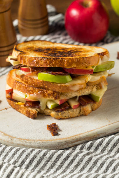 istock Homemade Bacon Apple Grilled Cheese Panini 1282545093