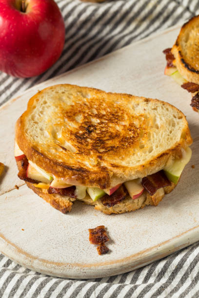istock Homemade Bacon Apple Grilled Cheese Panini 1282545118