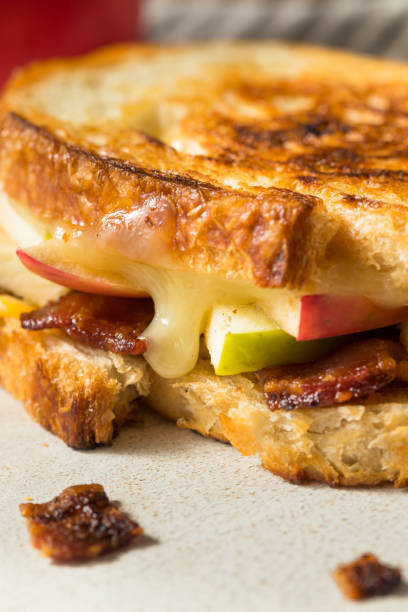 istock Homemade Bacon Apple Grilled Cheese Panini 1282545241