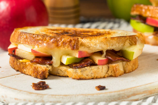 istock Homemade Bacon Apple Grilled Cheese Panini 1282545251