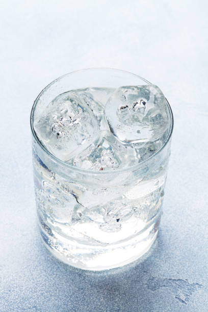istock Glass of water with ice cubes 1282545271