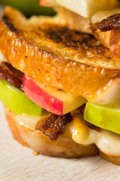 istock Homemade Bacon Apple Grilled Cheese Panini 1282545408