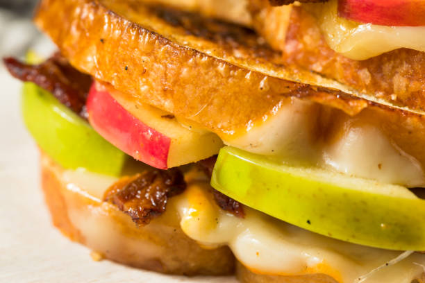 istock Homemade Bacon Apple Grilled Cheese Panini 1282545422