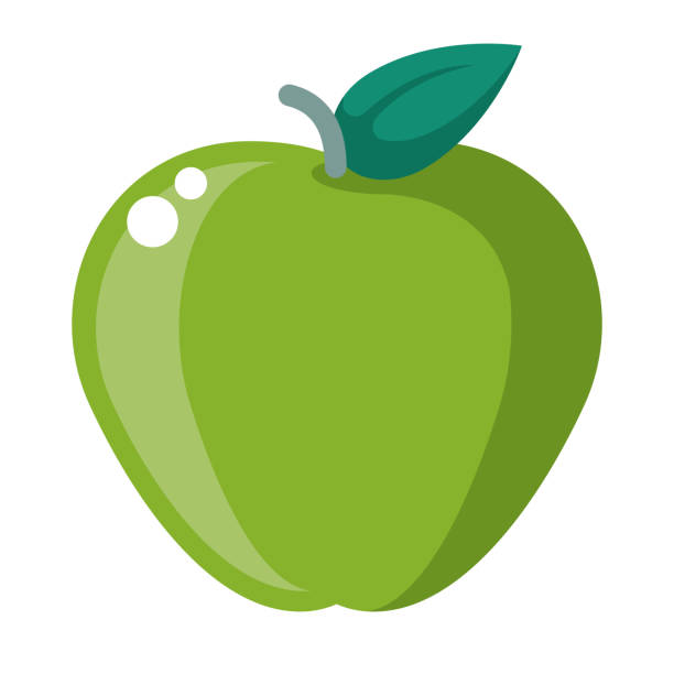 Green Apple Icon On Transparent Background Stock Illustration - Download  Image Now - Alternative Medicine, Apple - Fruit, Clip Art - iStock