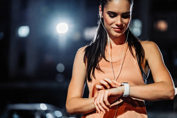 istock Checking fitness activity on the smartwatch 1282550478