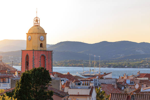 Church of Our Lady of the Assumption of Saint-Tropez stock photo