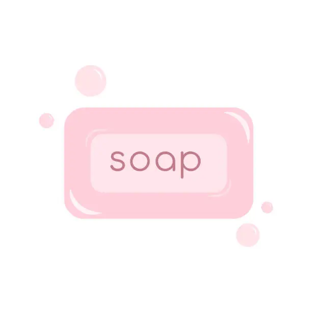 Vector illustration of Soap isolated icon Vector illustration in flat design