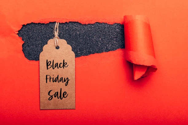 Words Black Friday Sale written on tag