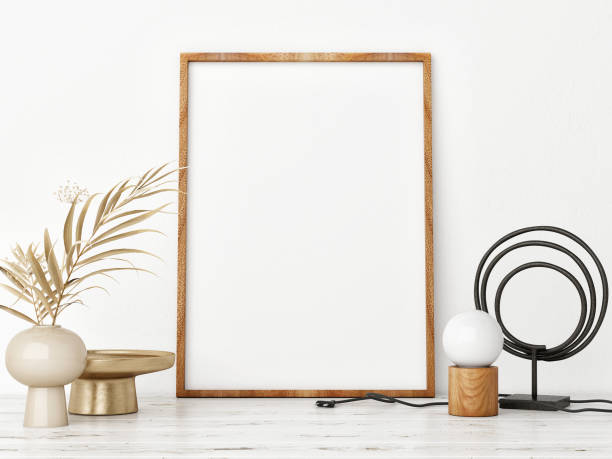istock Mockup poster, Trendy interior decoration, Scandinavian decoration 1282565949