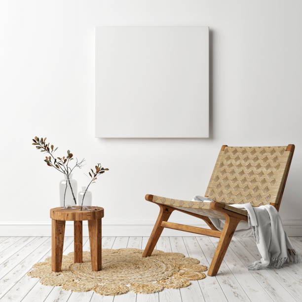 istock Mockup poster, Trendy interior decoration, Scandinavian decoration 1282565959