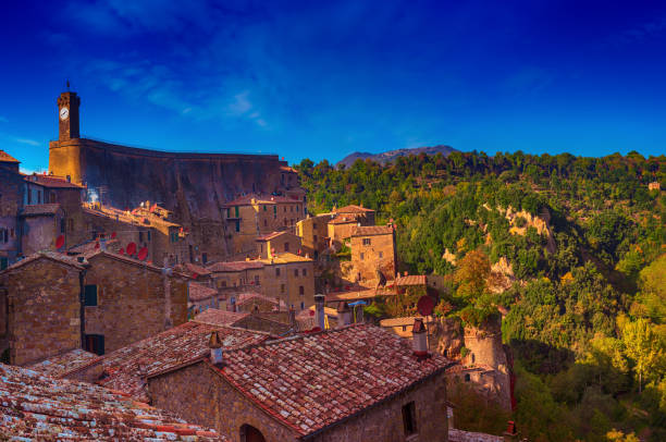 istock Sorano - tuff city in Tuscany 1282568362