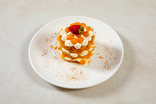 pumpkin pie on table