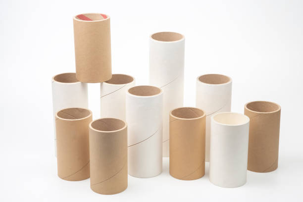 istock cardboard and paper tubes and pipes on a white background 1282582456