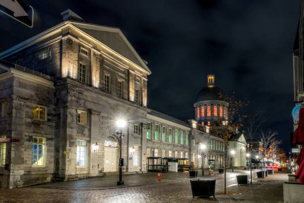 istock Bonsecours Market at Night 1282588112