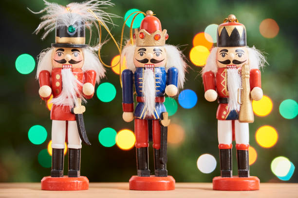 istock Traditional colorful wooden Christmas nutcrackers 1282589664