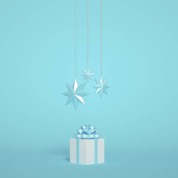 istock A group of Christmas objects to celebrate Christmas and New year. 3D-visualization 1282593406