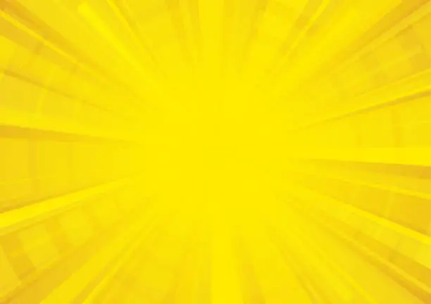 Vector illustration of Bright yellow comic star burst background
