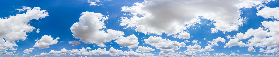 sky cloud background. Panoramic sky on a sunny day. light blue sky panorama. blue sky with tiny clouds.