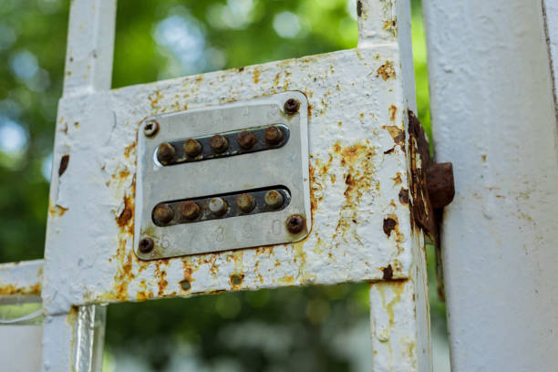 istock Old metal combination lock 1282613300