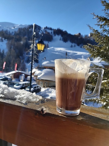 Beer break after ski day