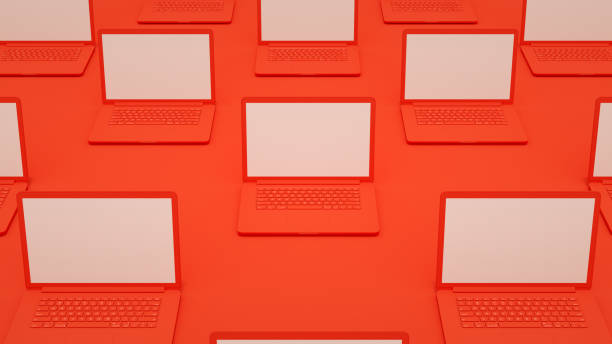 istock Blank Screen Laptop, Technology Background 1282614250