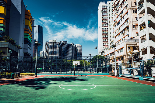 Basketball court in Hong Kong