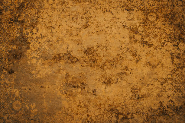 Damask Seamless Pattern. Marble Rough Rusty Surface Background. Abstract Texture