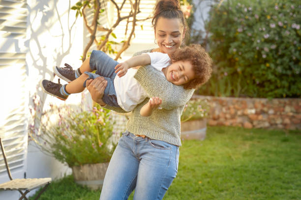 istock Young mother is playing with her son 1282631267