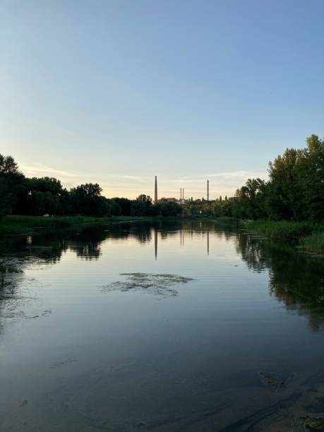 istock sunset over the river 1282644753
