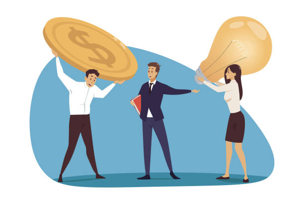 istock Outsourcing, management, business, exchange concept 1282645065