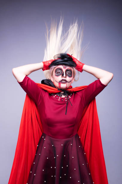 istock Young woman dressed as a witch for Halloween 1282661180