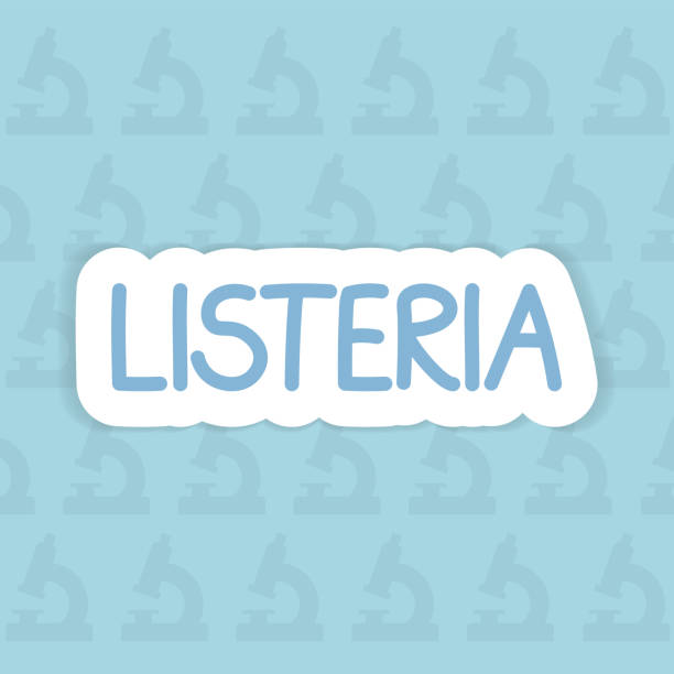 illustrazioni stock, clip art, cartoni animati e icone di tendenza di concetto di malattia listeria - listeria