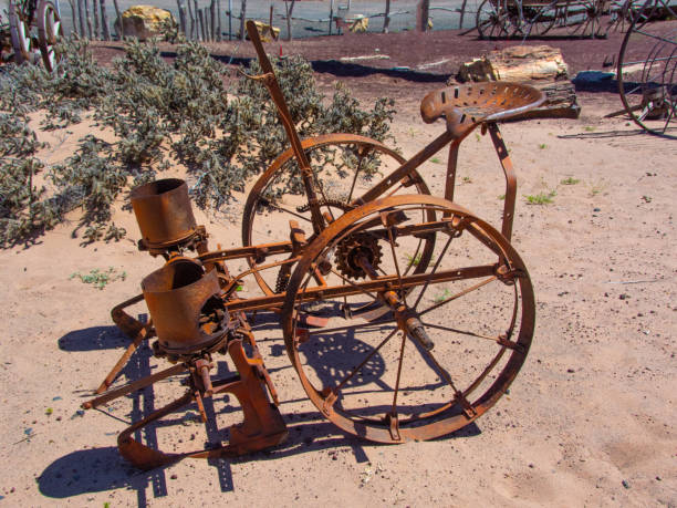 istock Old antique Horse drawn seed planter-Arizona 1282666049