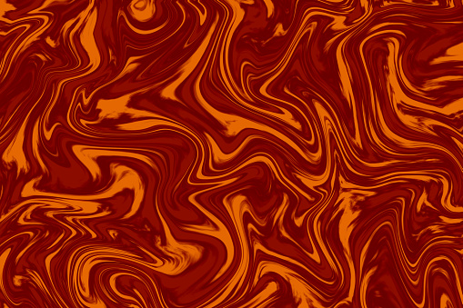Abstract Chocolate Caramel Swirl Pattern Marble Texture Creme Liquid Syrup Texture Boiled Condensed Milk Mixing Background Digitally Generated Image
